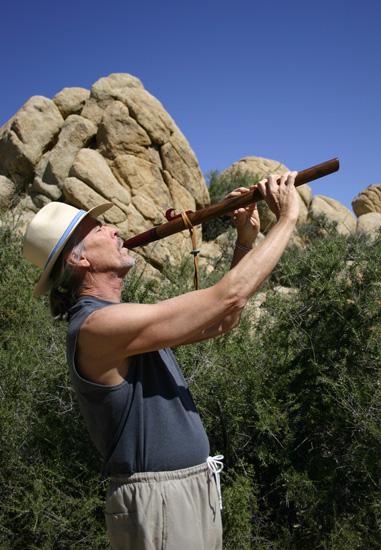 playing the Native American flute