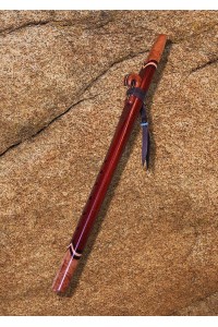 Padauk and Maple Burl Native American Style Love Flute (D# - 440Hz)
