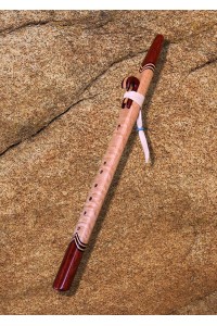 Birds Eye Maple and Bloodwood Native American Style Love Flute  (E - 440Hz)