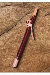 Purple Heart and Curly Maple Native American Style Love Flute  (G - 432Hz)