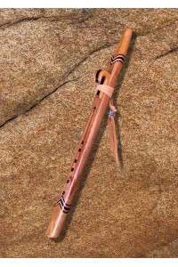 Canary Wood and Yellow Heart Native American Style Love Flute (G - 440Hz)