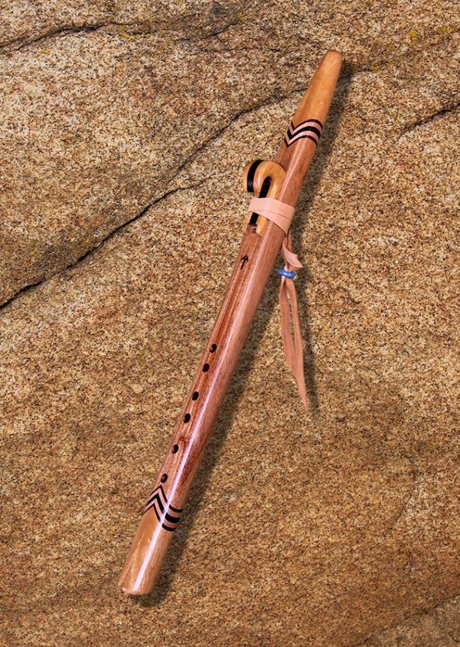 Canary Wood and Yellow Heart Native American Style Love Flute (G - 440Hz)