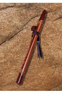Zebrawood and Peruvian Walnut Native American Style Love Flute (A - 432Hz)