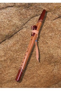 Canary Wood and Bloodwood Native American Style Love Flute (A - 440Hz)